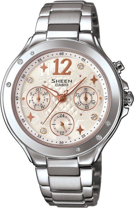 Casio She-3032D-7Audr Sheen Kadın Kol Saati