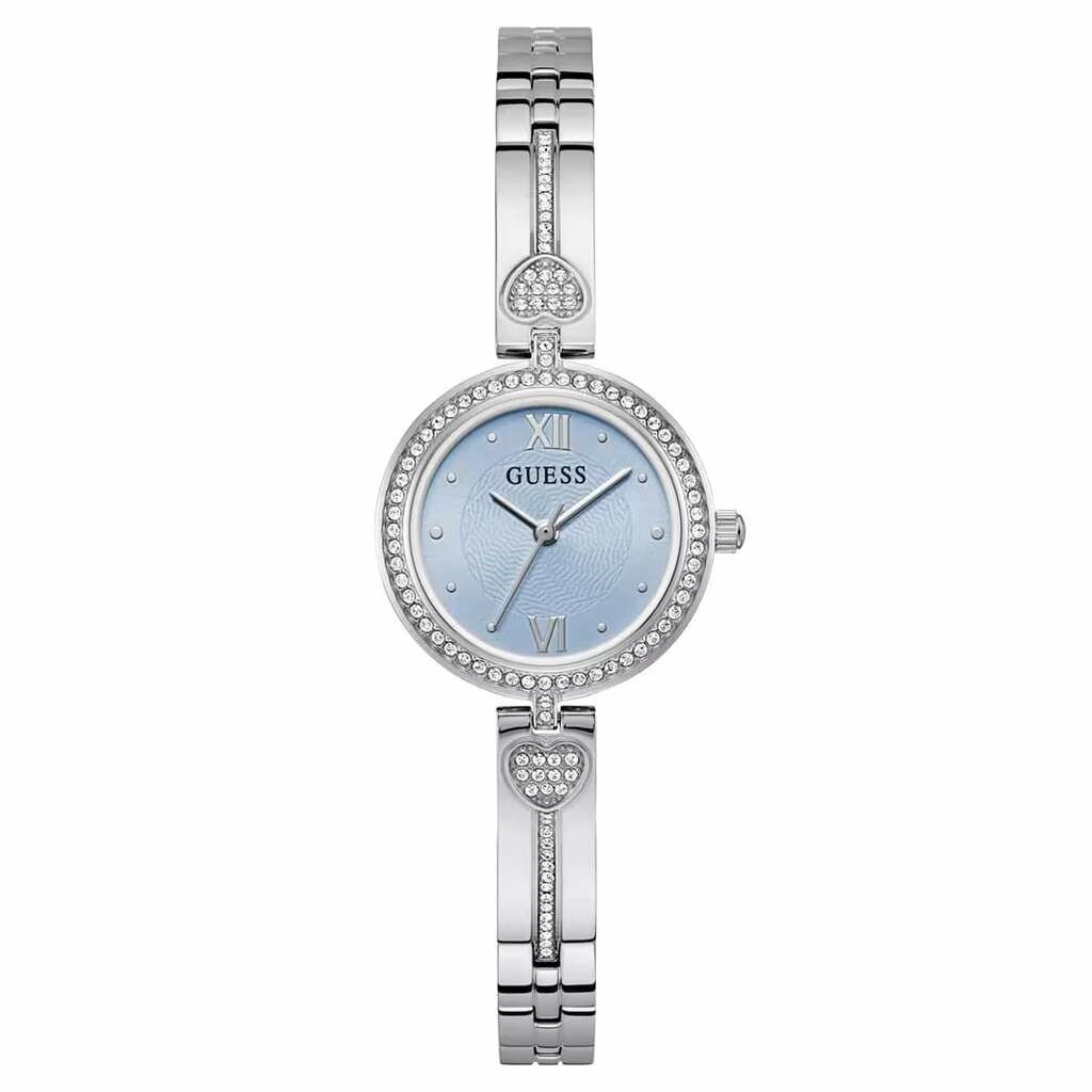 Guess GUGW0655L4 Quartz Çelik Gri Mavi Kadran 27 Mm Kadın Kol Saati