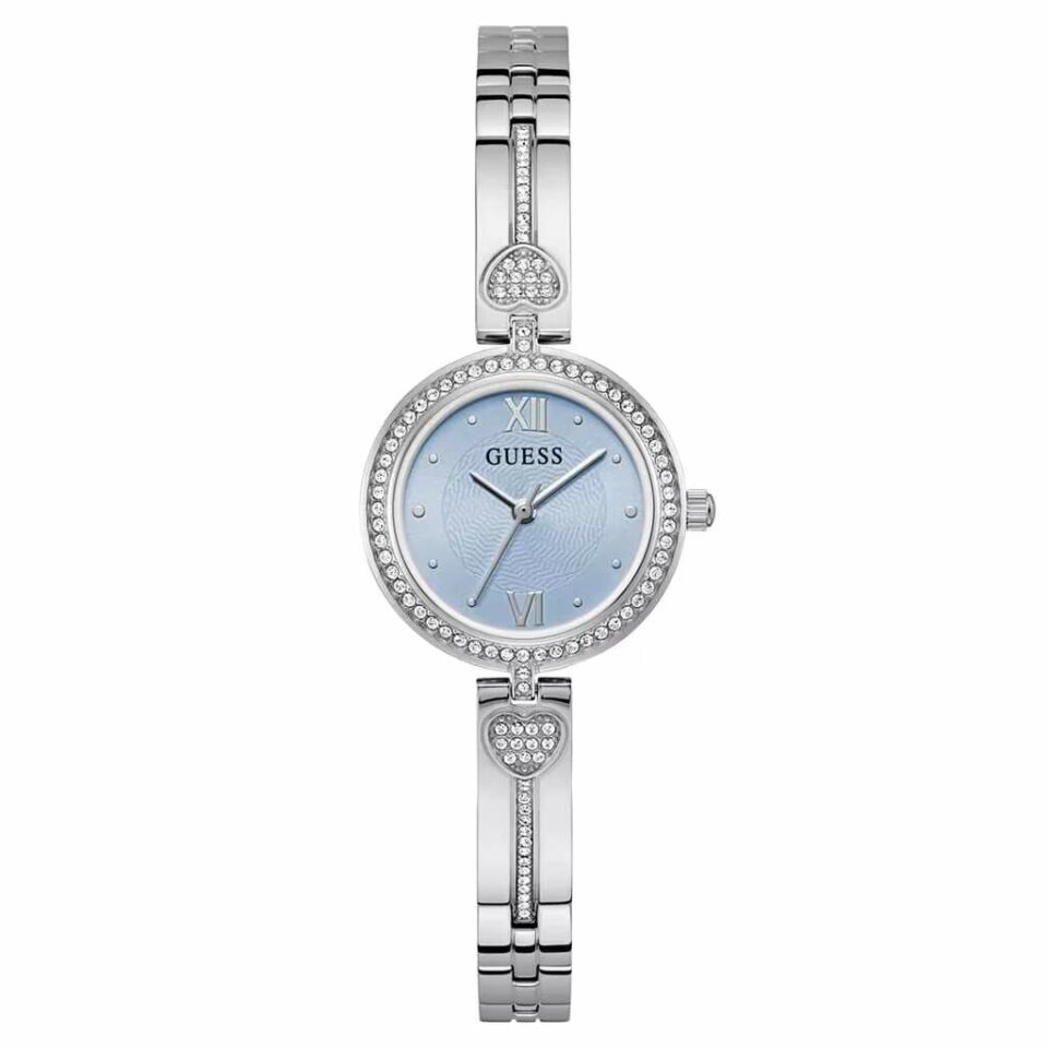 Guess GUGW0655L4 Quartz Çelik Gri Mavi Kadran 27 Mm Kadın Kol Saati