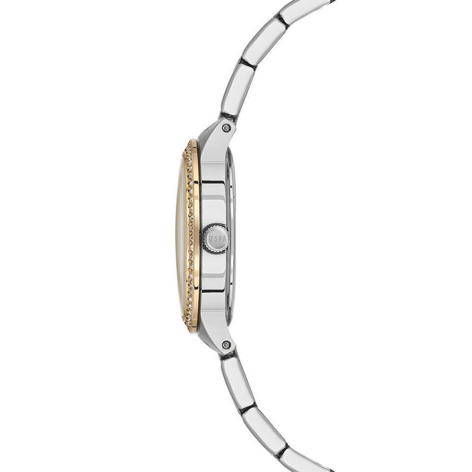 U.s. Polo Assn. USPA2134-03 Quartz Çelik Gri Altın Rengi 30 Mm Kadın Kol Saati