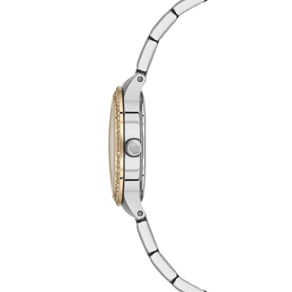 U.s. Polo Assn. USPA2134-03 Quartz Çelik Gri Altın Rengi 30 Mm Kadın Kol Saati