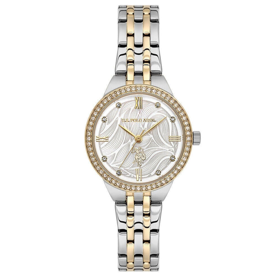 U.s. Polo Assn. USPA2134-03 Quartz Çelik Gri Altın Rengi 30 Mm Kadın Kol Saati