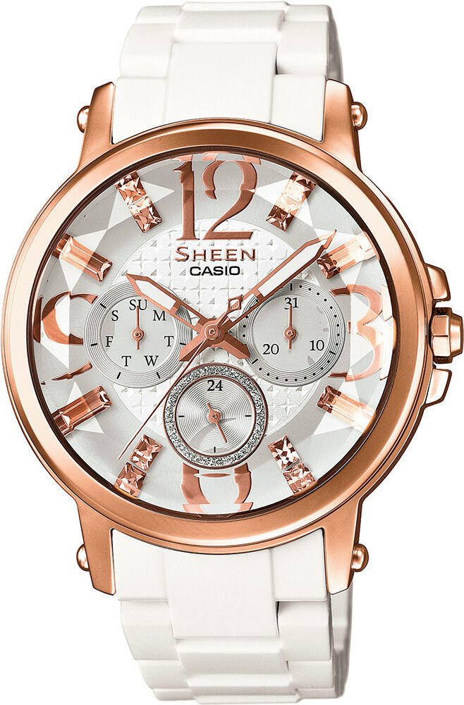 Casio She-3035-7Audr Sheen Kadın Kol Saati