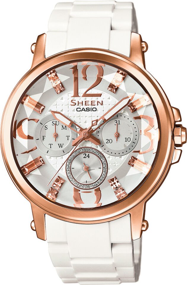 Casio She-3035-7Audr Sheen Kadın Kol Saati
