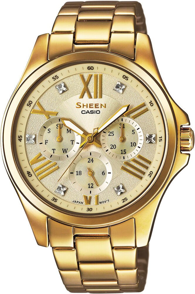 Casio She-3806Gd-9Audr Sheen Kadın Kol Saati