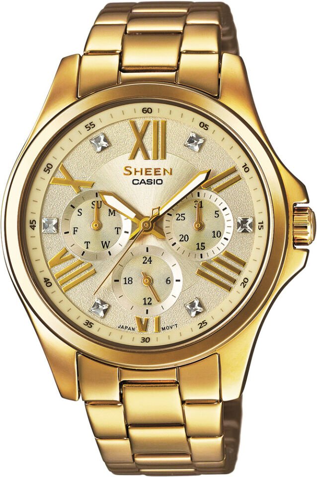Casio She-3806Gd-9Audr Sheen Kadın Kol Saati