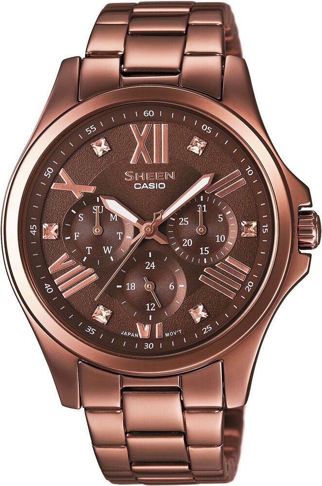 Casio She-3806Br-5Audr Sheen Kadın Kol Saati