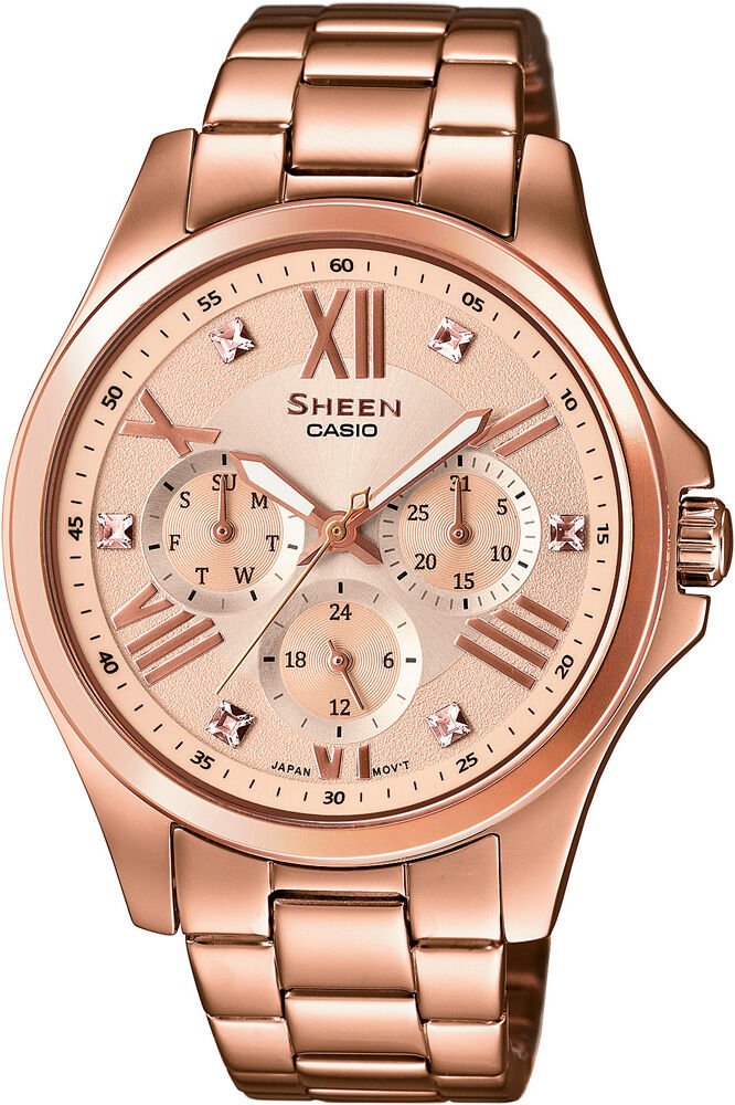 Casio She-3806Pg-9Audr Sheen Kadın Kol Saati