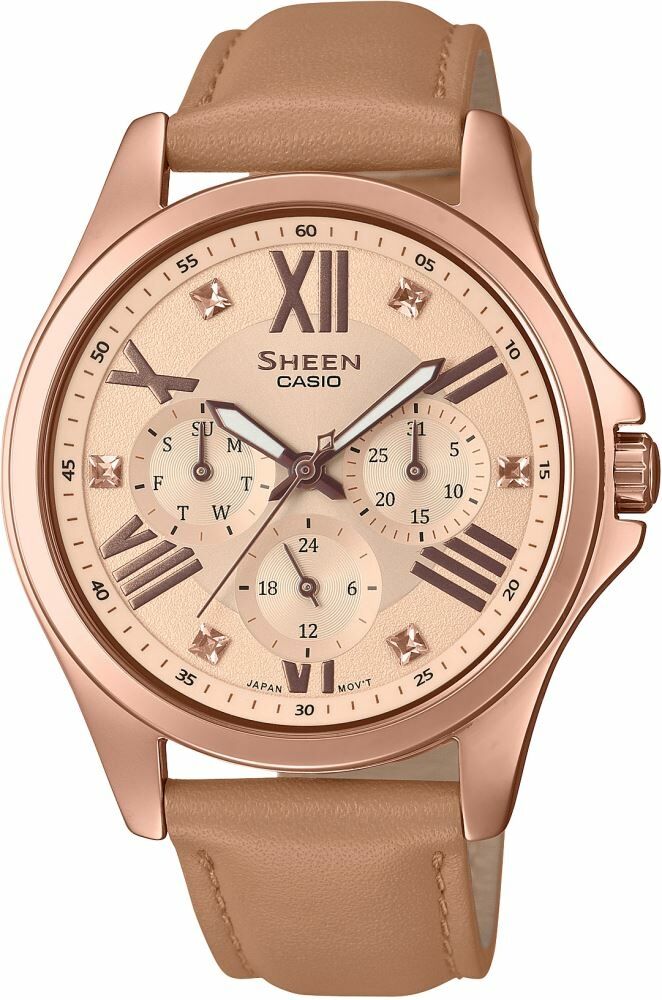 Casio She-3806Gl-9Audr Sheen Kadın Kol Saati