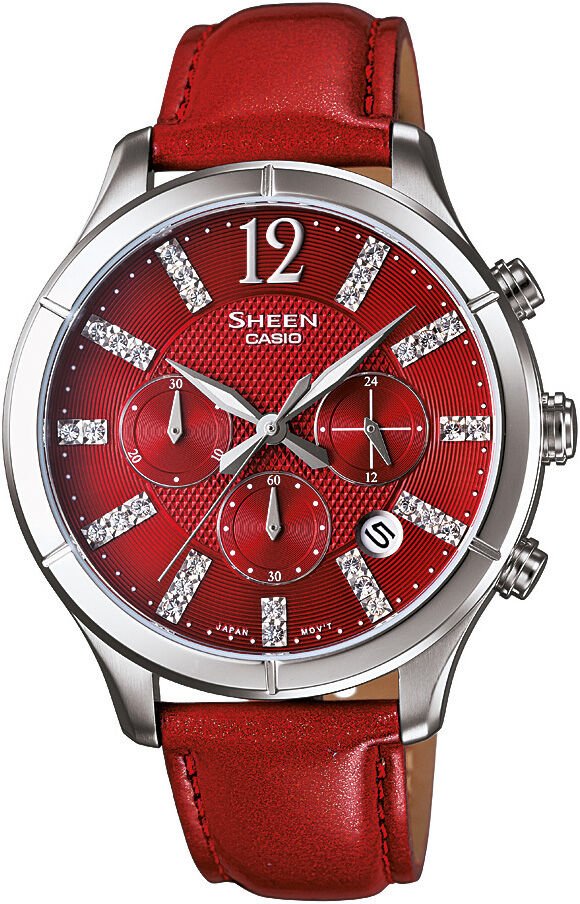 Casio She-5020L-4Adr Sheen Kadın Kol Saati