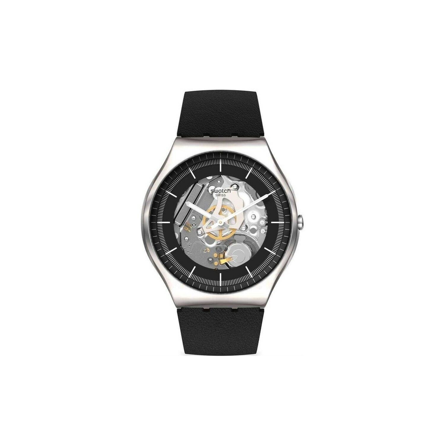 Swatch Ss07S115 Black Skeleton Kol Saati