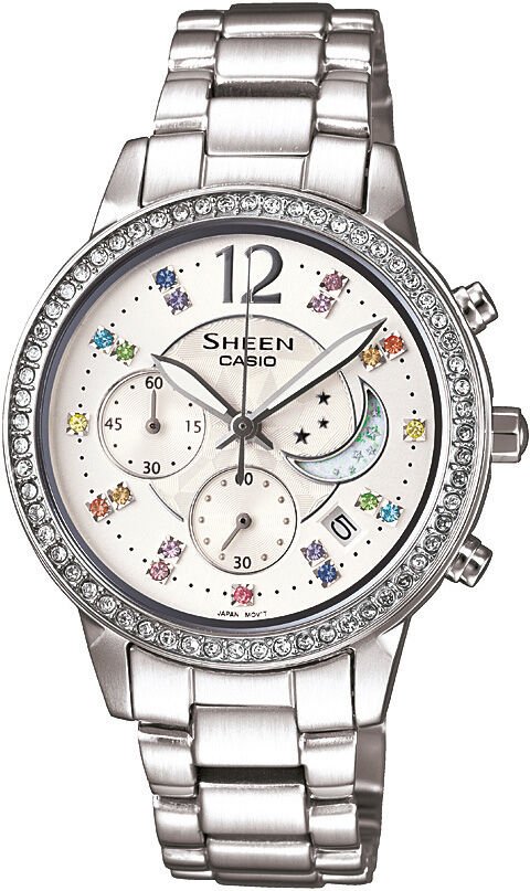 Casio She-5018D-7Adf Sheen Kadın Kol Saati