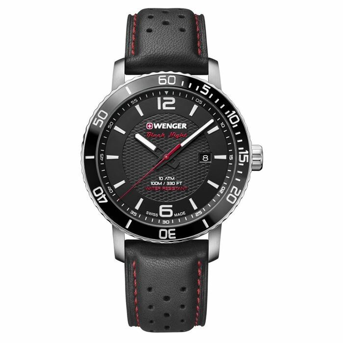 Wenger Roadster Black Night Diver Watch  01.1841.101