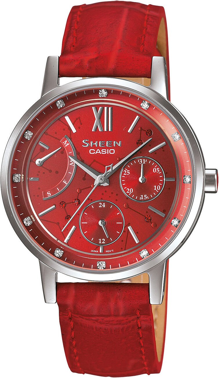 Casio She-3028L-4Audr Sheen Kadın Kol Saati