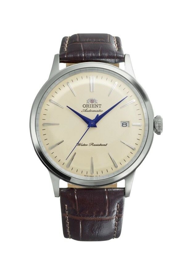 Orient RA-AC0033Y30B Bambino Otomatik Deri Kahverengi Krem Kadran 41 Mm Erkek Kol Saati