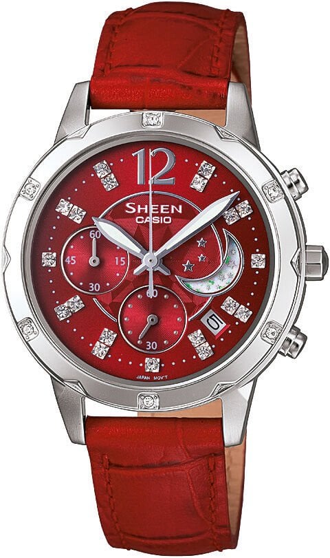Casio She-5017L-4Adf Sheen Kadın Kol Saati