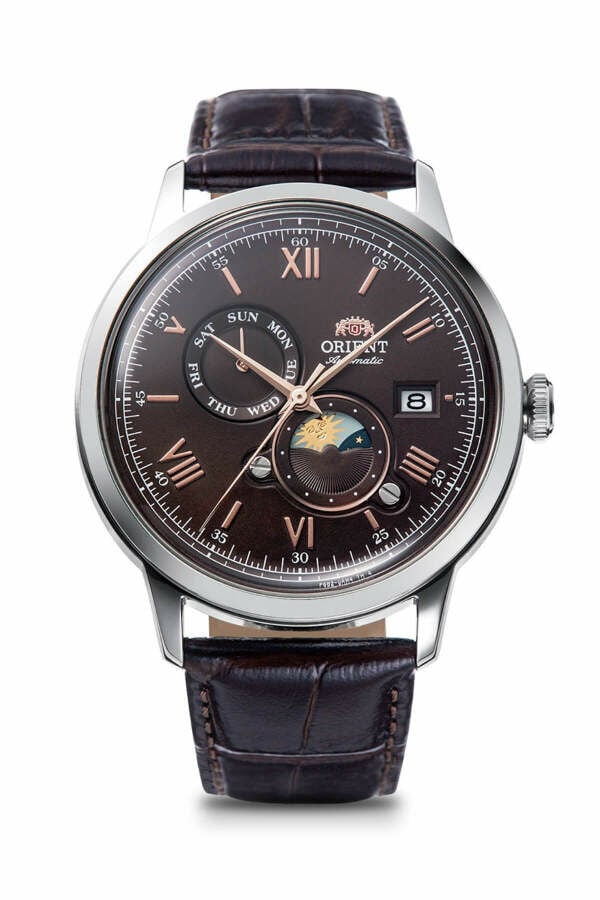 Orient RA-AK0804Y30B Otomatik Deri Kahverengi 42 Mm Erkek Kol Saati