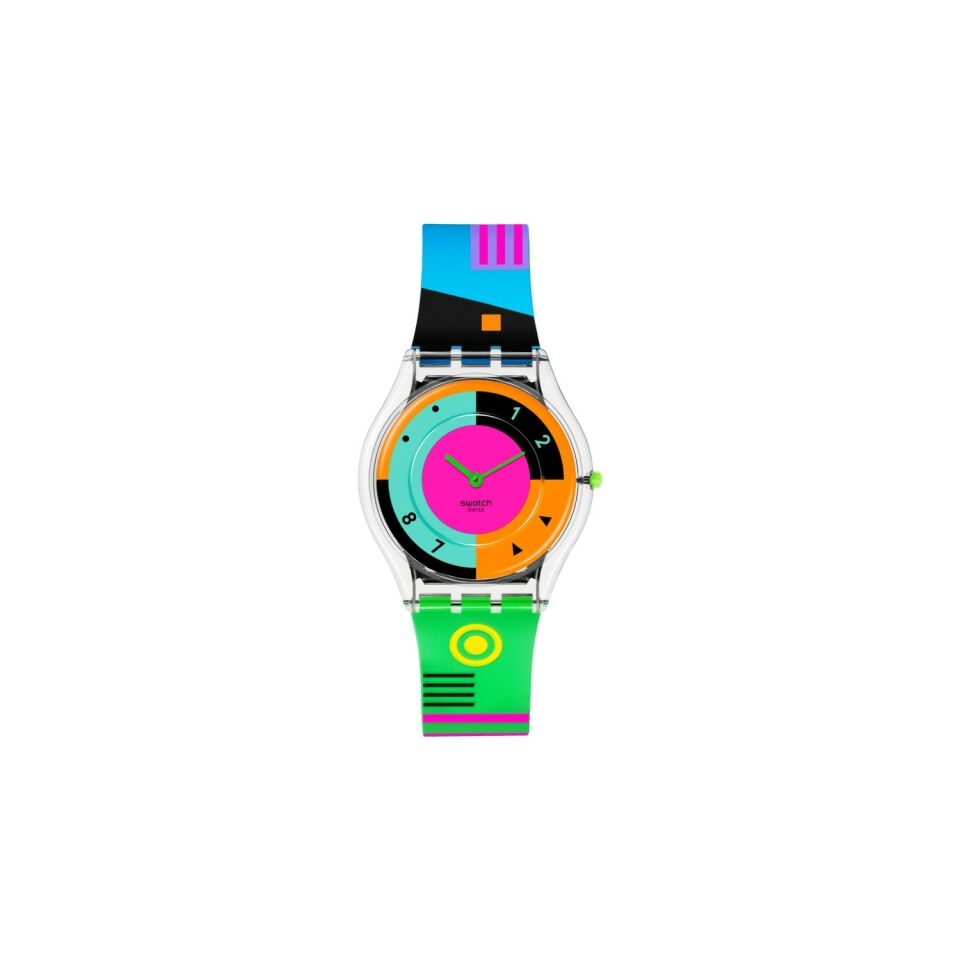 Swatch Ss08K119 Neon Hot Racer Bayan Kol Saati