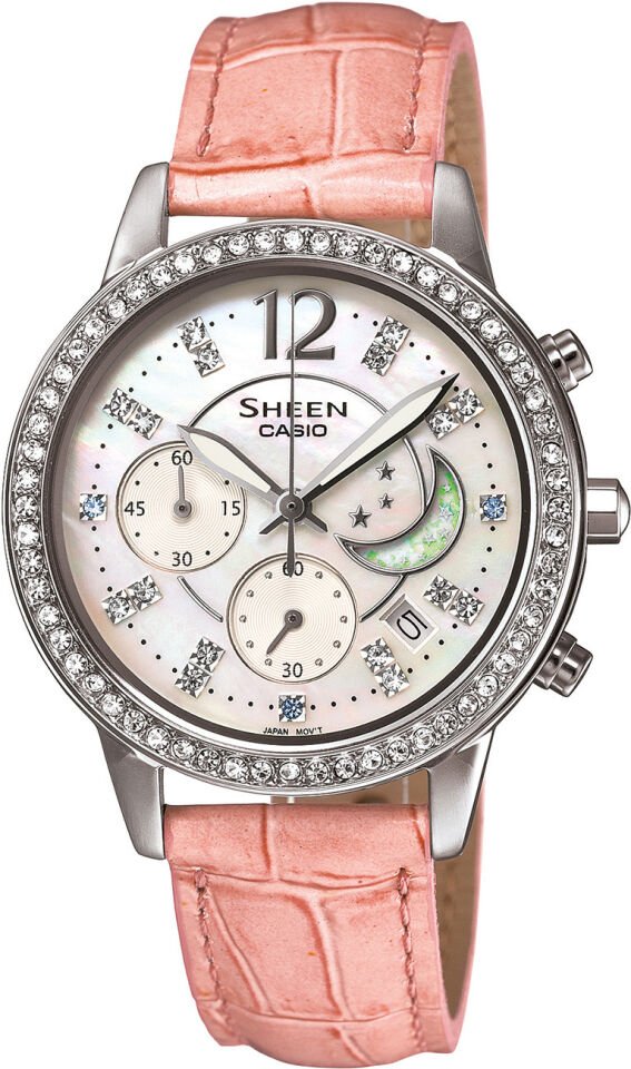 Casio She-5018L-4Adr Sheen Kadın Kol Saati