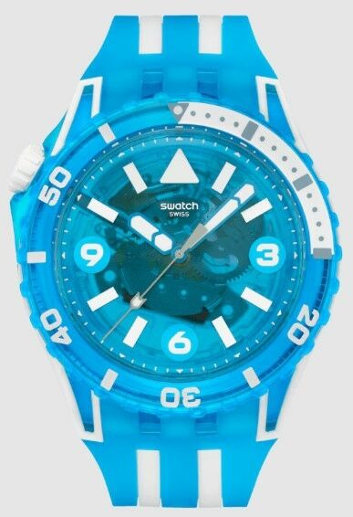 Swatch Sscu09S100 Scubaqua Blue Fire Erkek Kol Saati