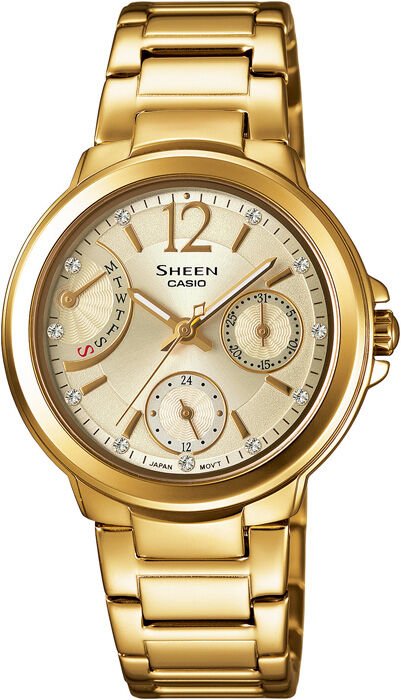 Casio She-3804Gd-9Audr Sheen Kadın Kol Saati