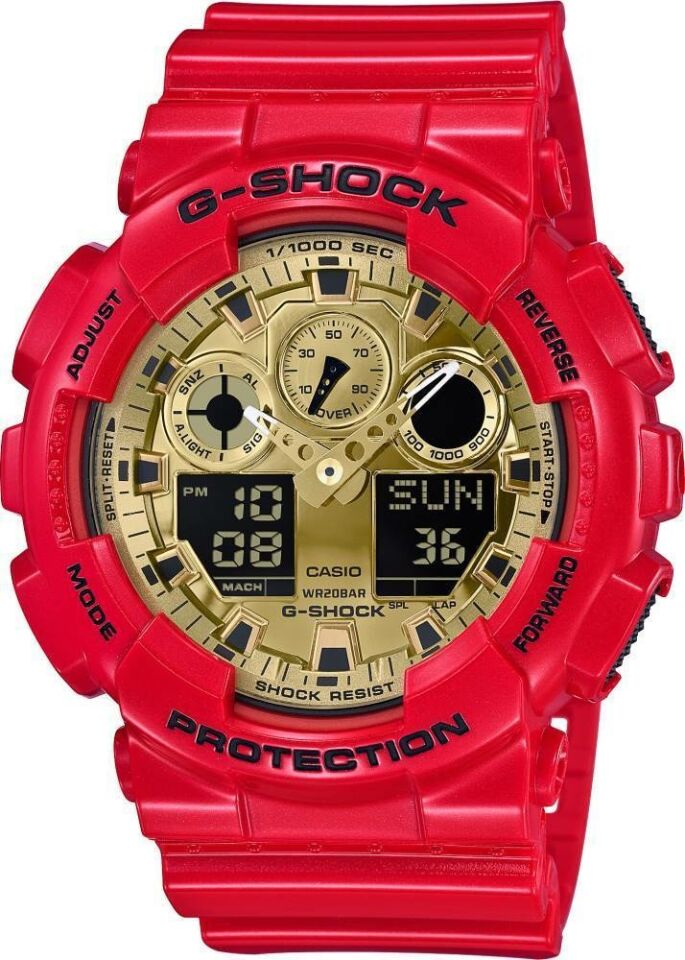 Casio Ga-100Vla-4Adr G-Shock Erkek Kol Saati