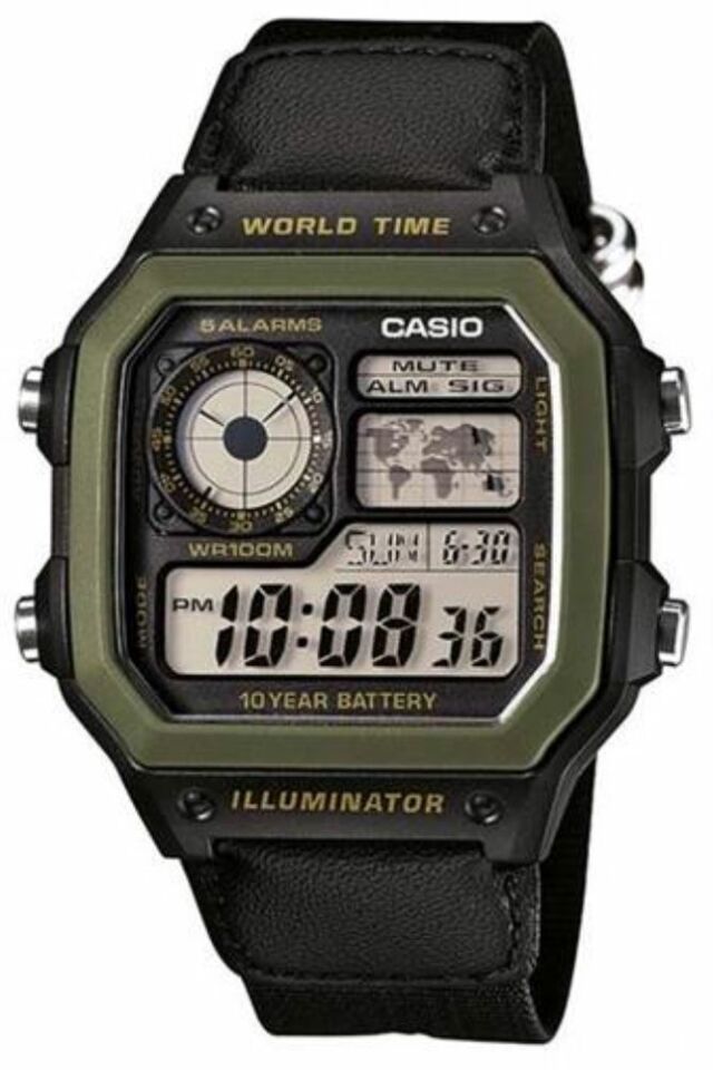 Casio Ae-1200Whb-1Bvdf Digital Erkek Kol Saati