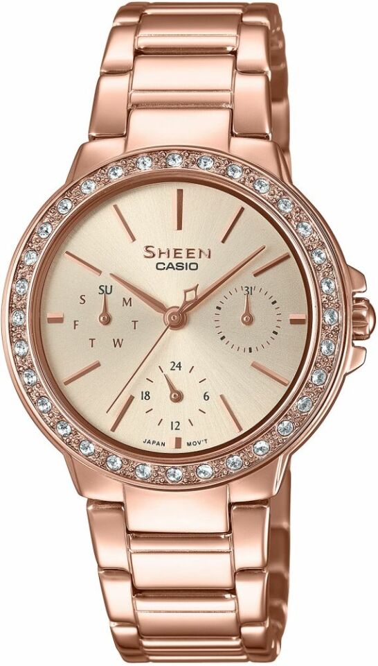 Casio She-3069Pg-9Audf Sheen Kadın Kol Saati