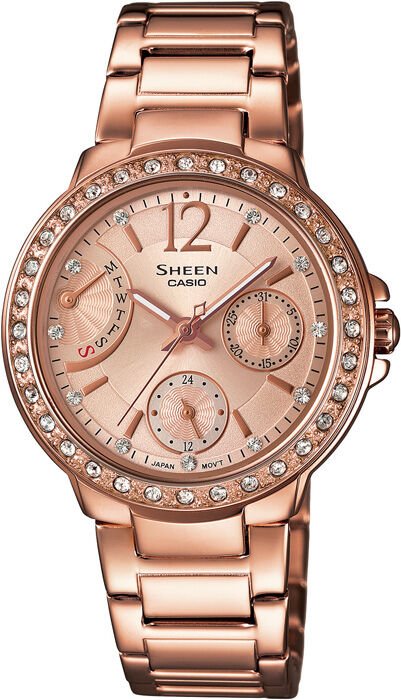 Casio She-3805Pg-9Audr Sheen Kadın Kol Saati
