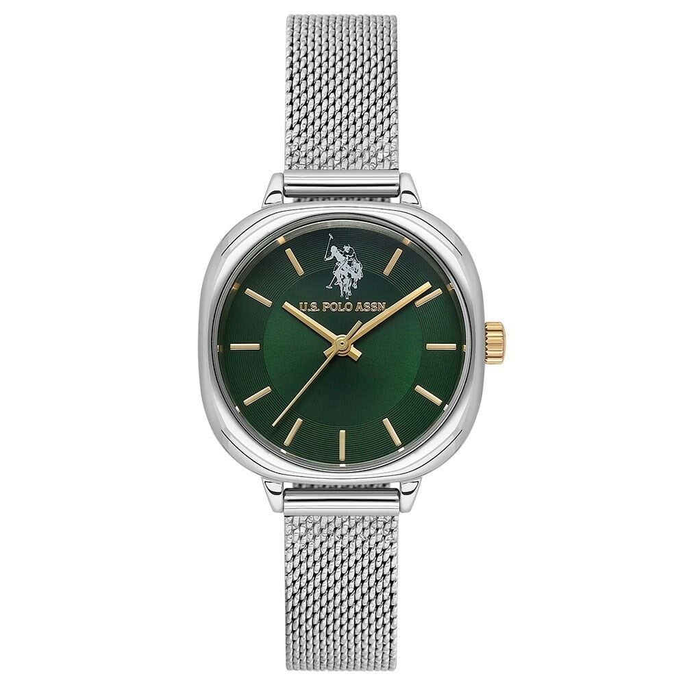 U.s. Polo Assn. USPA2087-04 Quartz Hasır Gri Yeşil Kadran Kadın Kol Saati