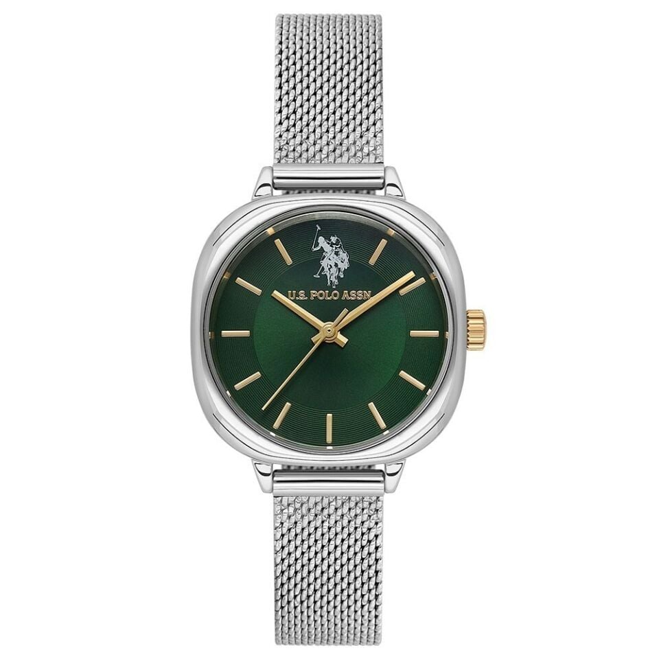 U.s. Polo Assn. USPA2087-04 Quartz Hasır Gri Yeşil Kadran Kadın Kol Saati