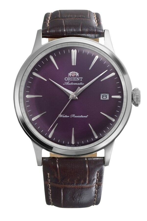 Orient RA-AC0032V30B Otomatik Deri Kahverengi Mor Kadran 40 Mm Erkek Kol Saati