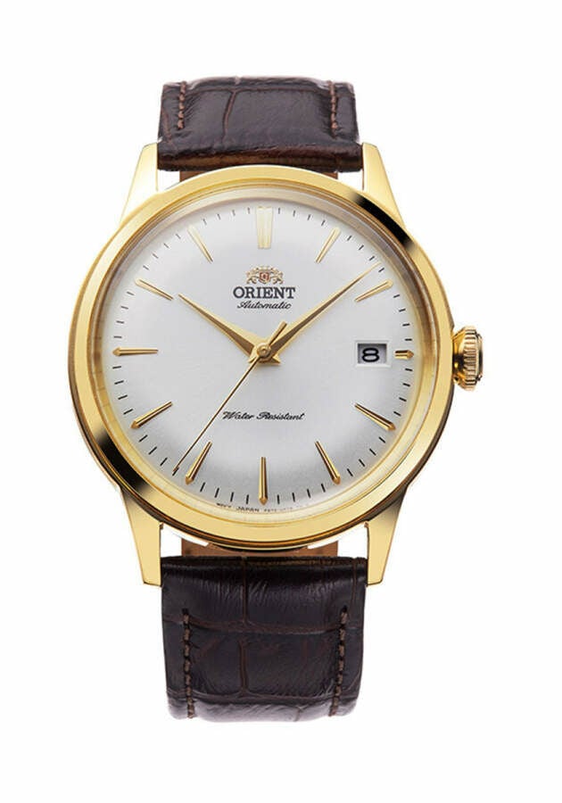 Orient RA-AC0M01S30B Otomatik Deri Kahverengi Beyaz Kadran 38 Mm Erkek Kol Saati