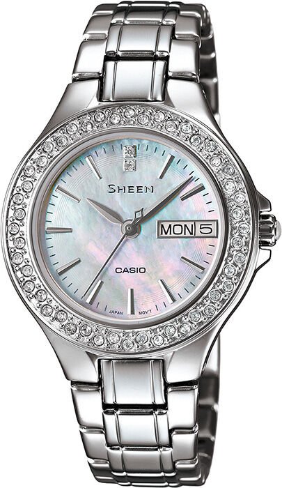 Casio She-4800D-7Audr Sheen Kadın Kol Saati