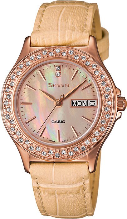 Casio She-4800Gl-9Audr Sheen Kadın Kol Saati