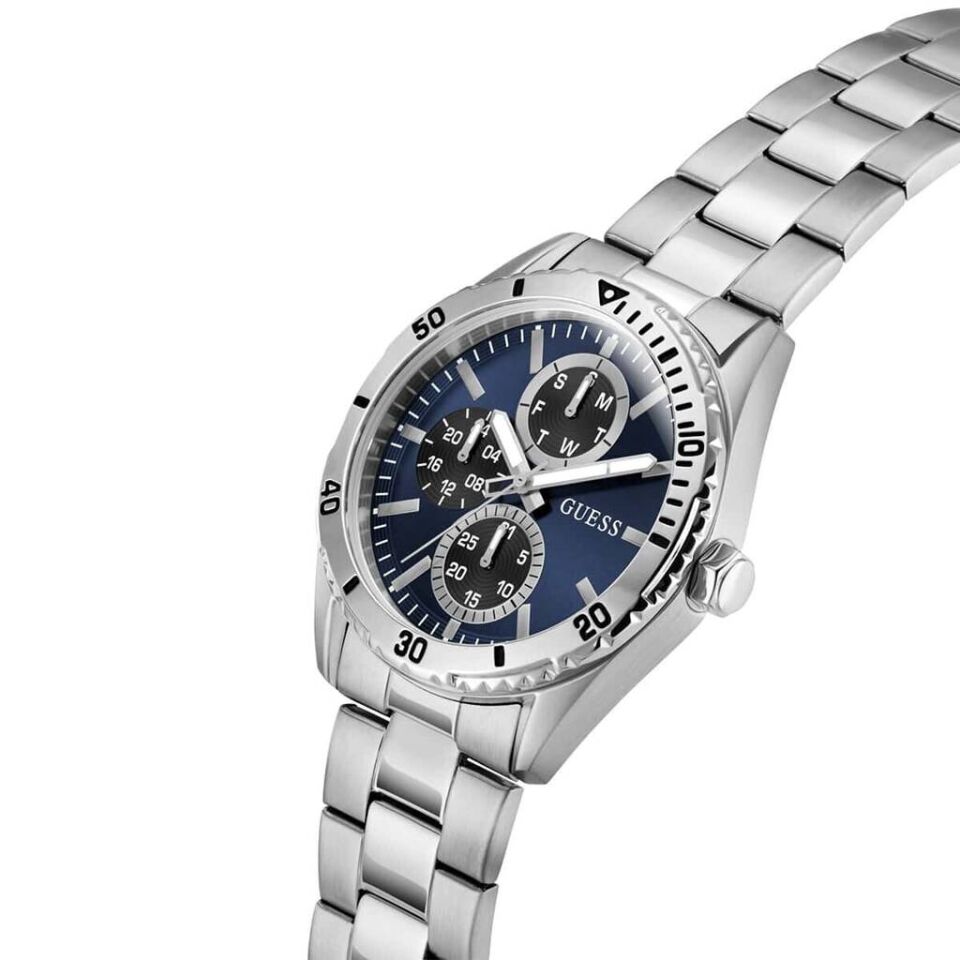 Guess GUGW1061G7 Quartz Çelik Gri Lacivert Kadran 43 Mm Erkek Kol Saati