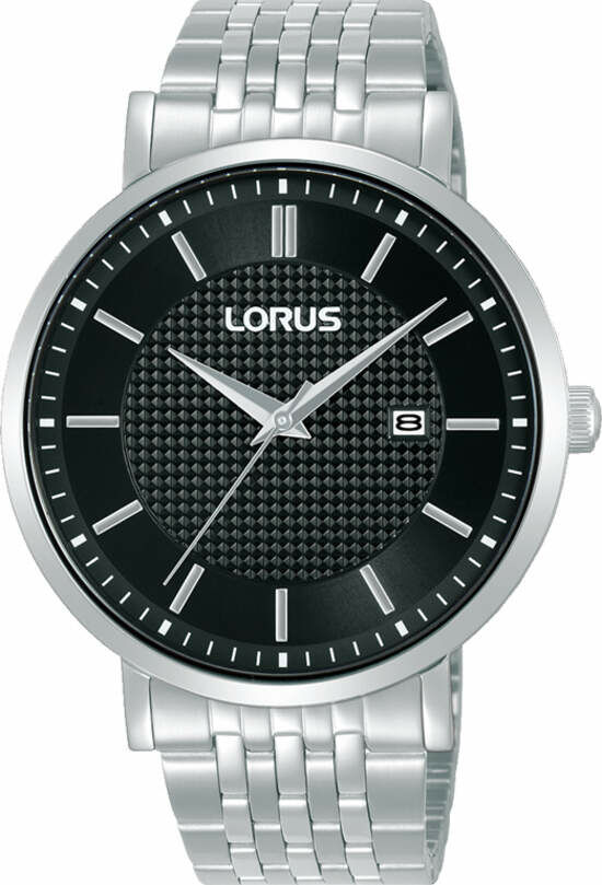 Lorus RH953RX9 Quartz Çelik Gri Siyah Kadran 42 Mm Erkek Kol Saati