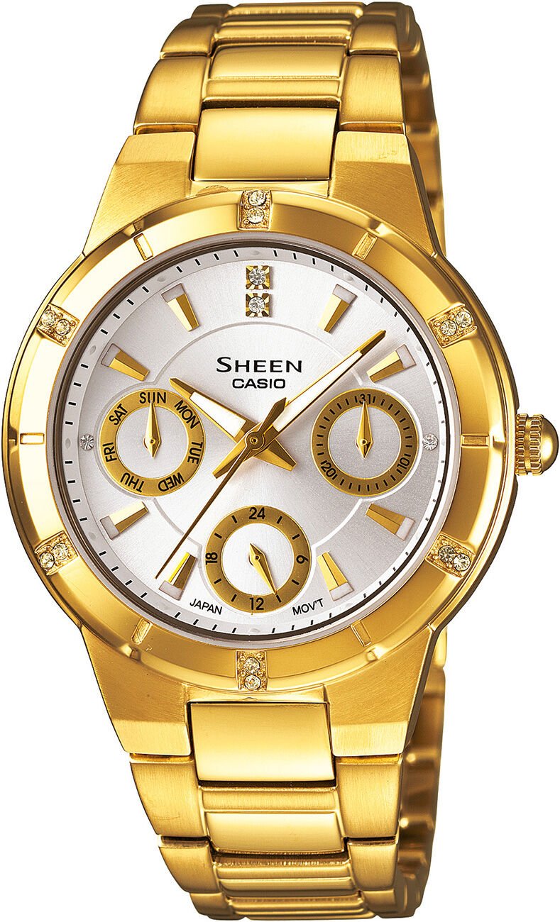 Casio She-3800Gd-7Adr Sheen Kadın Kol Saati