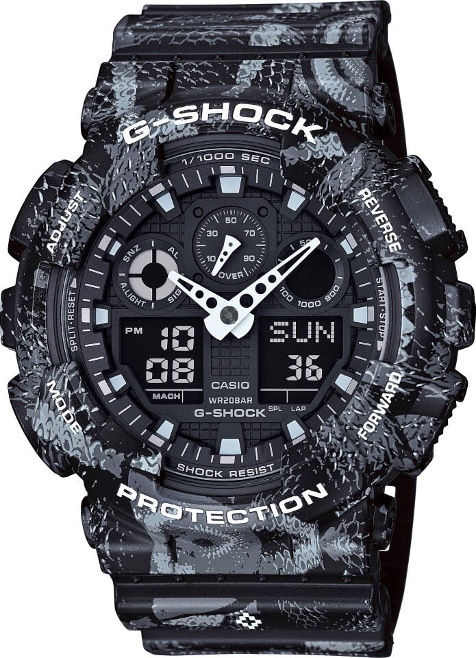 Casio Ga-100Mrb-1Adr G-Shock Erkek Kol Saati