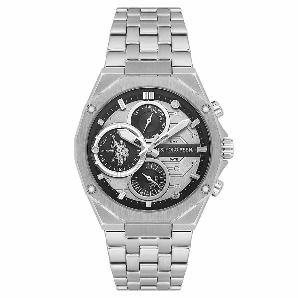 U.s. Polo Assn. USPA1121-04 Quartz Çelik Gri Erkek Kol Saati