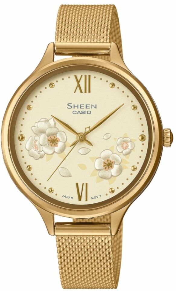 Casio She-4551Gm-9Audf Sheen Kadın Kol Saati