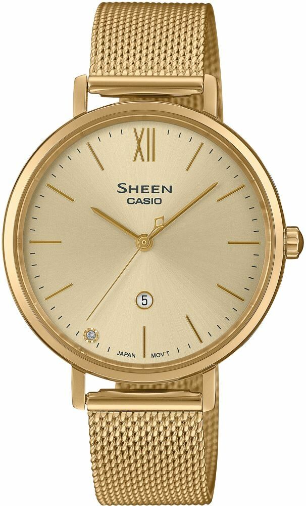 Casio She-4539Gm-9Audf Sheen Kadın Kol Saati