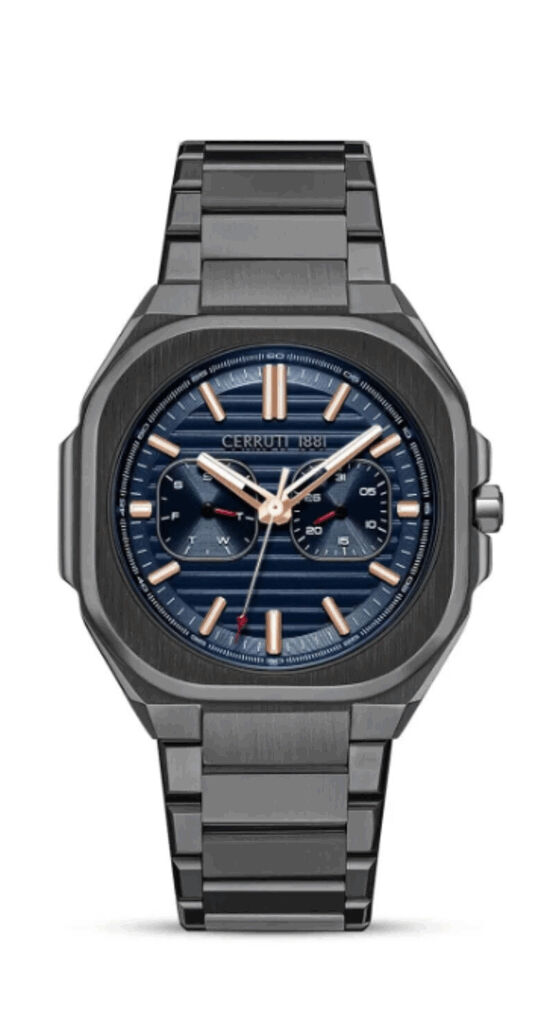 Cerruti 1881 Cıwgk0073501 Quartz Çelik Gri Mavi Kadran 39X51 Mm Erkek Kol Saati