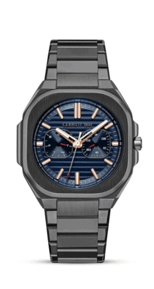 Cerruti 1881 Cıwgk0073501 Quartz Çelik Gri Mavi Kadran 39X51 Mm Erkek Kol Saati