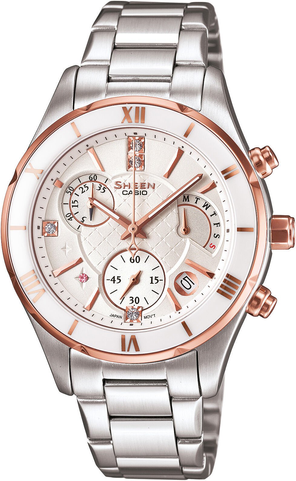 Casio She-5517Sg-7Adr Sheen Kadın Kol Saati