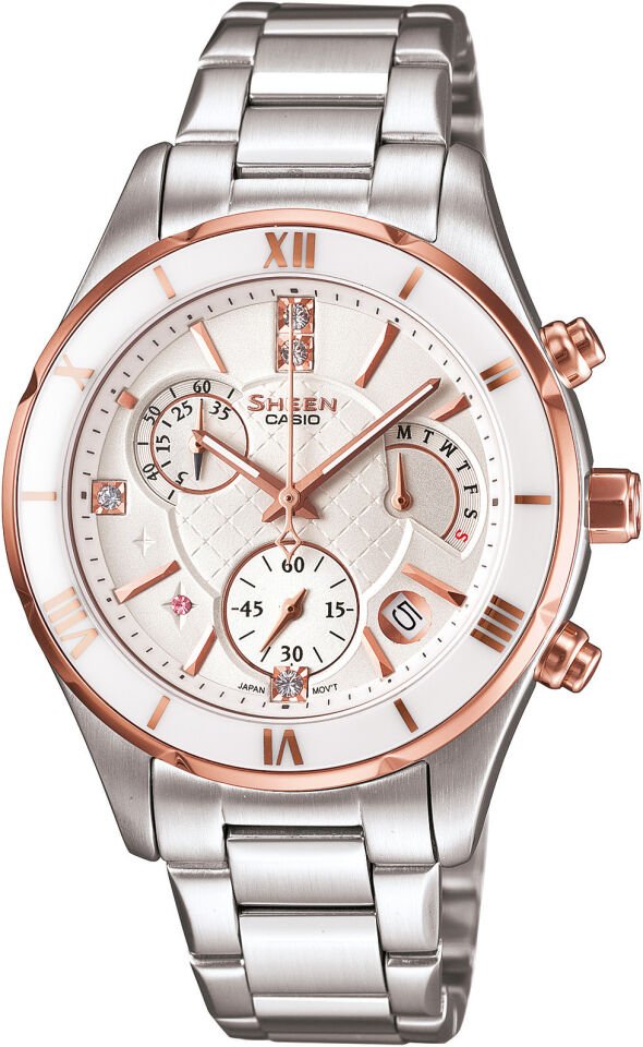 Casio She-5517Sg-7Adr Sheen Kadın Kol Saati