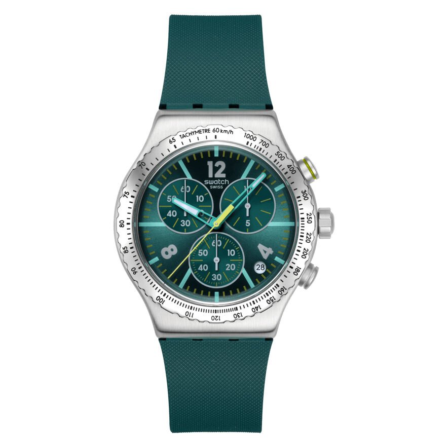 Swatch Yvs535 Greenshift Glow Kol Saati