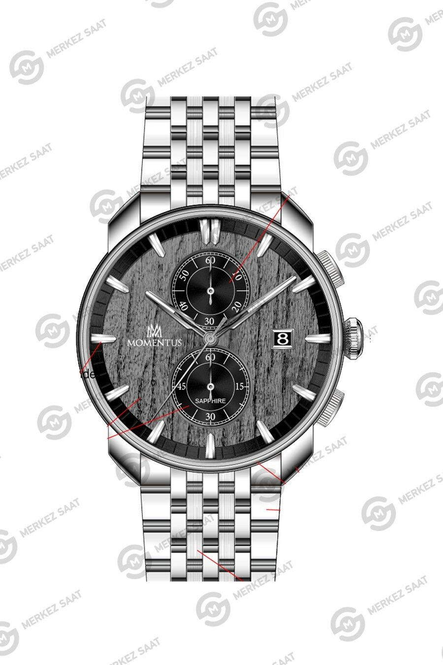 Momentus Men's Time Masters TM391S-04SS
