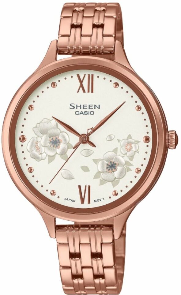 Casio She-4551Pg-7Audf Sheen Kadın Kol Saati