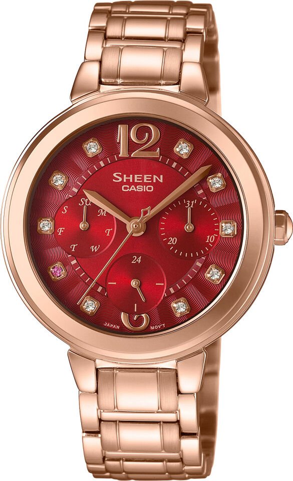 Casio She-3048Pg-4Audr Sheen Kadın Kol Saati